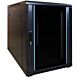 15U mini serverkast met glazen deur 600x1000x860mm (BxDxH)