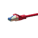 CAT6a S/FTP (PIMF) patchkabel 0,50m rood