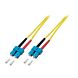OS2 duplex glasvezel kabel SC-SC 15m
