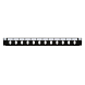 Front LC/SC 12 poorts zwart duplex/simplex, geschikt voor universele glasvezel lade