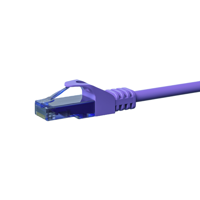 UTP CAT6a patchkabel 5m paars - 100% koper