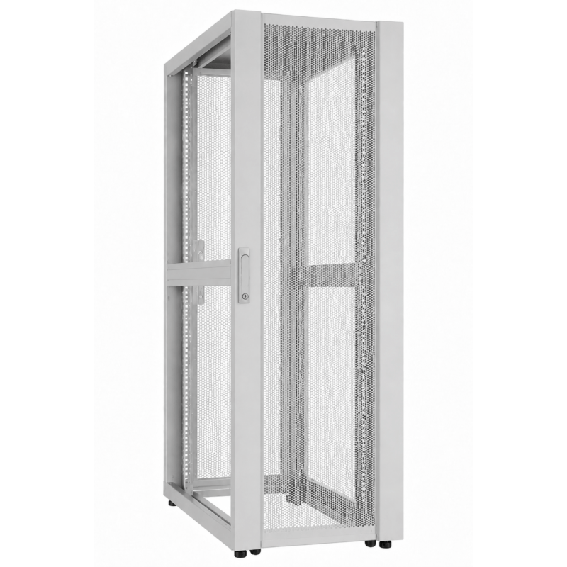 42U Datacenter serverkast met geperforeerde deur 600x1000x2000mm (BxDxH) Grijs