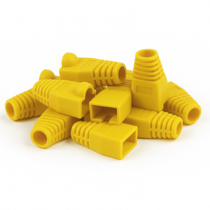 DANICOM RJ45 Kabeltule Geel - 10 stuks