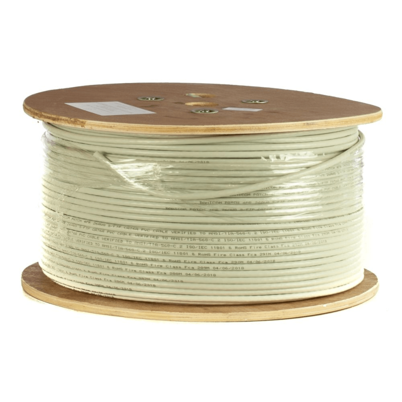 DANICOM CAT6A 100% koper U/UTP 500m kabel op rol stug -  LSZH (Cca)