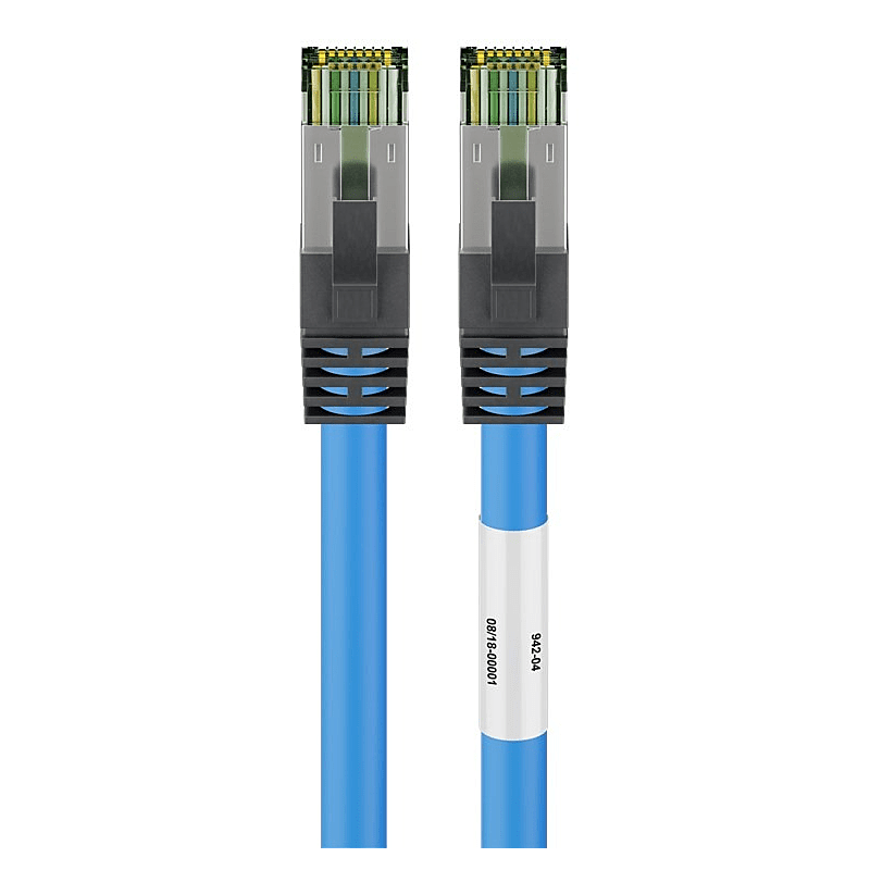 Cat8 S/FTP (PIMF) patchkabel 2m blauw