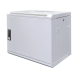 9U witte wandkast met metalen deur 600x450x500mm (BxDxH)