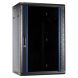 18U wandkast ongemonteerd met glazen deur 600x450x900mm (BxDxH)