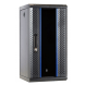 10 inch 12U serverkast met glazen deur  370x450x618mm (BxDxH)