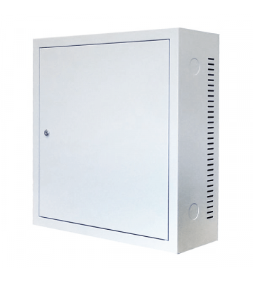 3U wandkast met metalen deur 185mm diep wit