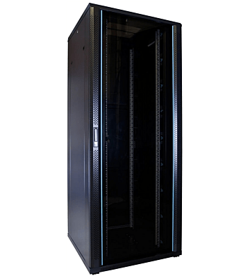 47U serverkast met glazen deur 800x800x2200mm (BxDxH)