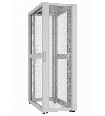 52U Datacenter serverkast met geperforeerde deur 600x1000x2400mm (BxDxH) Grijs