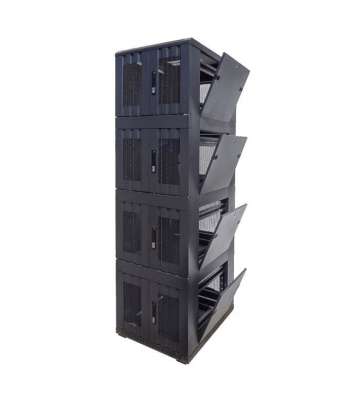 42U compartiment serverkast met geperforeerde voordeur - 4x9U - 800x800x2000mm (BxDxH)