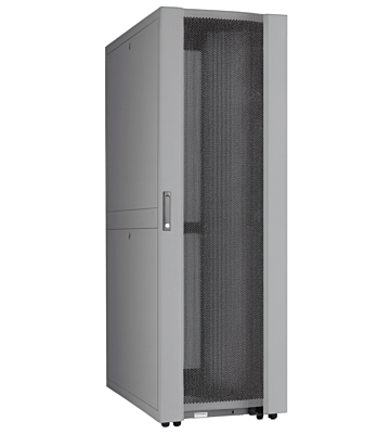 42U Datacenter serverkast met geperforeerde deur 600x1200x2000mm (BxDxH) Grijs