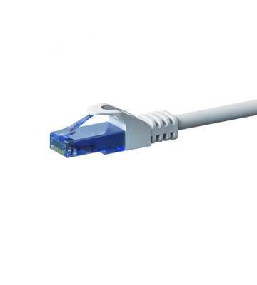 UTP CAT6a patchkabel 0,15m wit - 100% koper