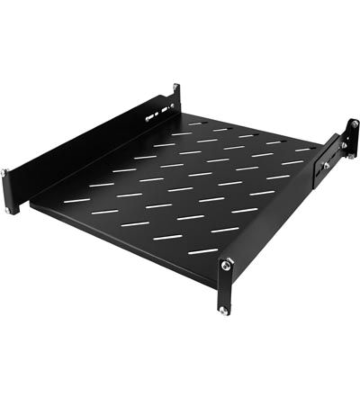 2U verstelbaar legbord, 19-inch 550-680mm diepte