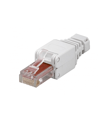 UTP CAT5e Toolless RJ45 Connector - voor stugge en soepele kern