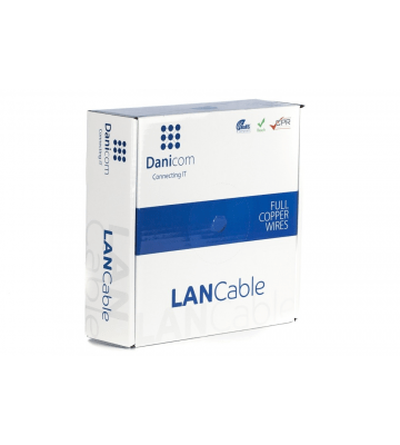 DANICOM CAT7 S/FTP 50m kabel op rol stug -  LSZH (Dca)