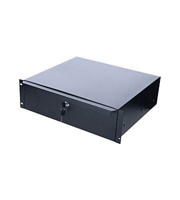 19 inch afsluitbare lade van metaal - 3U