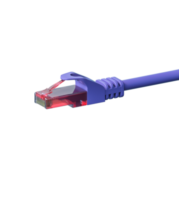 UTP CAT6 patchkabel 1m paars - 100% koper