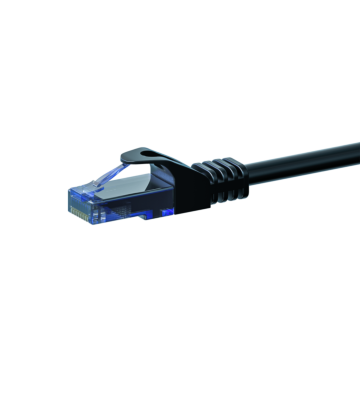 UTP CAT6a patchkabel 0,50m zwart - 100% koper