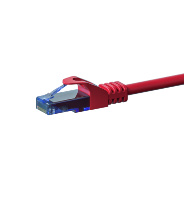 UTP CAT6a patchkabel 1m rood - 100% koper