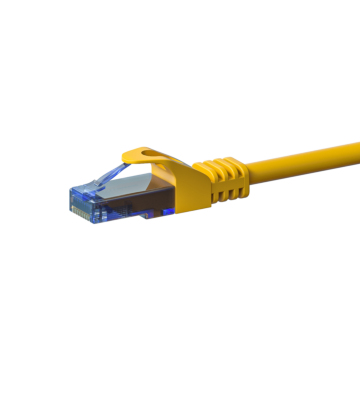 UTP CAT6a patchkabel 15m geel - 100% koper