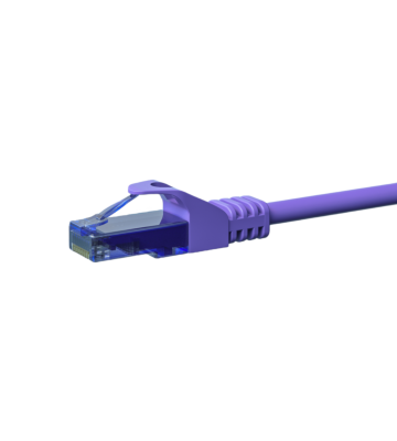 UTP CAT6a patchkabel 7,50m paars - 100% koper