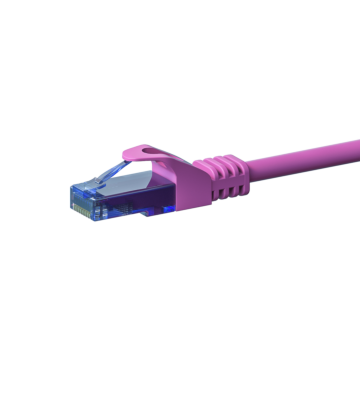 UTP CAT6a patchkabel 3m roze - 100% koper