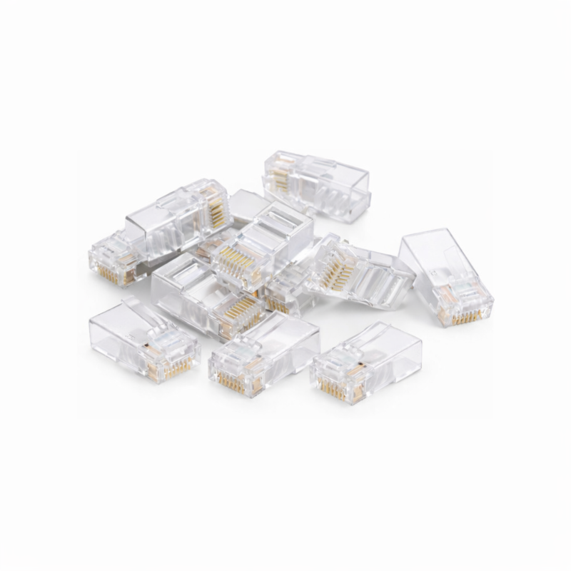 DANICOM UTP CAT5e RJ45 Connector - voor soepele en stugge kern - 10 stuks