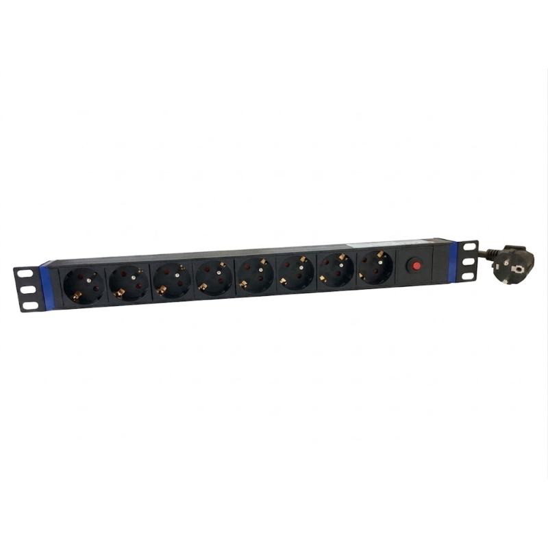 19 inch 8 voudige stekkerdoos - Master Overload - Penaarde