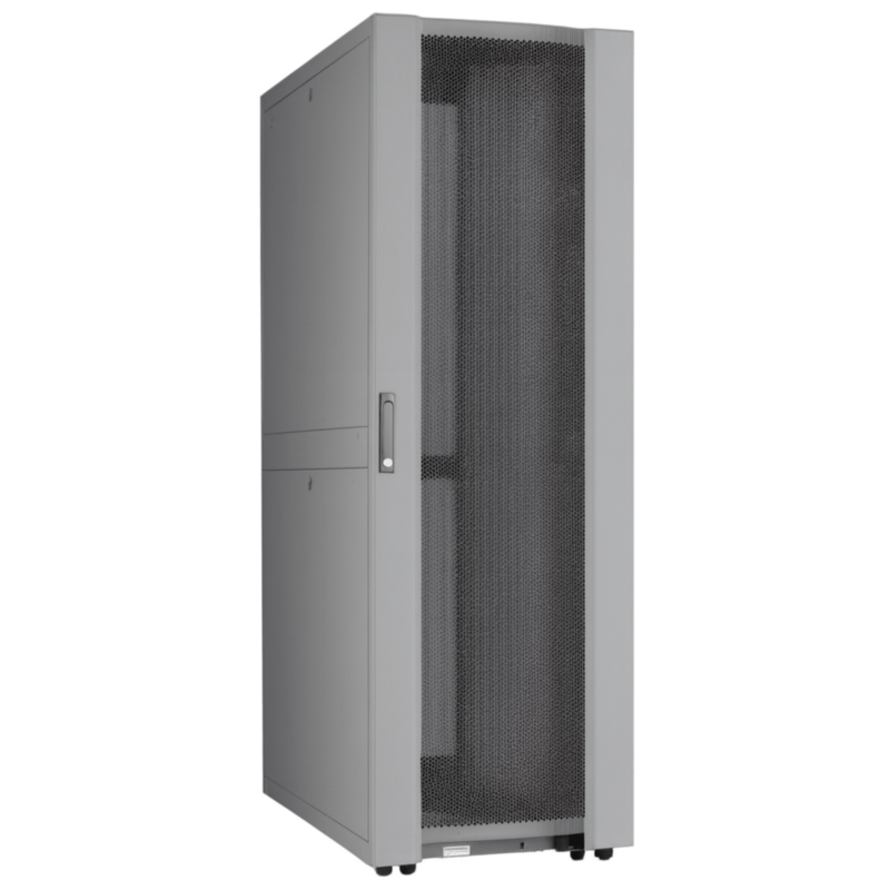 42U Datacenter serverkast met geperforeerde deur 600x1200x2000mm (BxDxH) Grijs