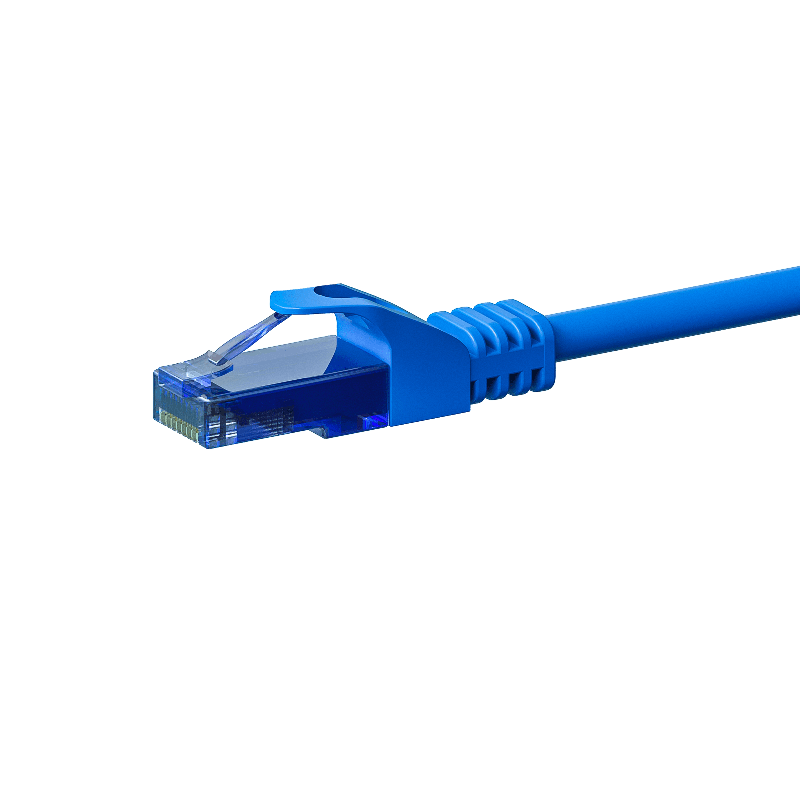 UTP CAT6a patchkabel 1m blauw - 100% koper