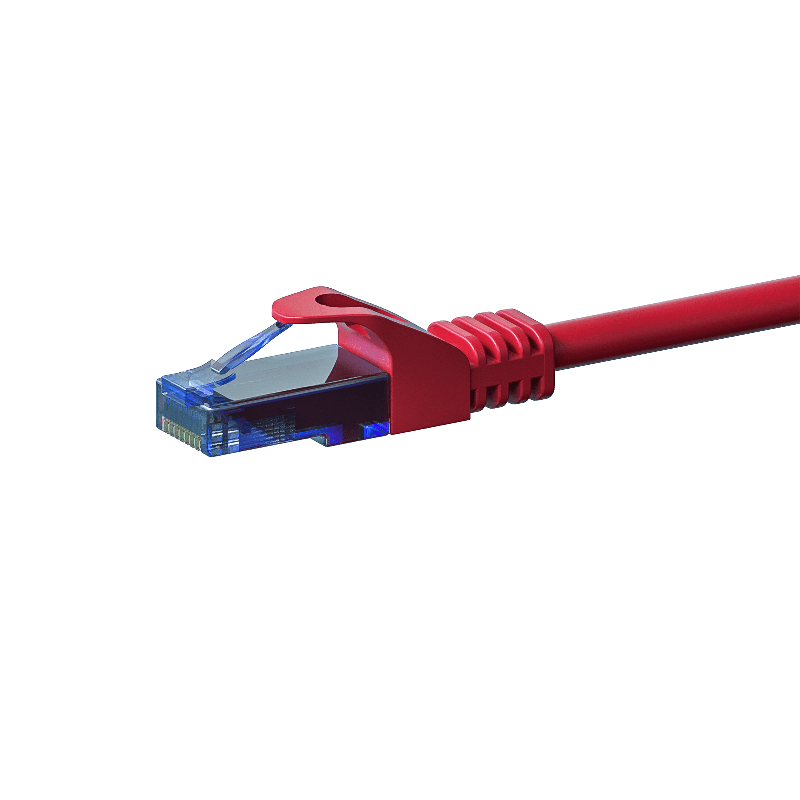 UTP CAT6a patchkabel 0,50m rood - 100% koper