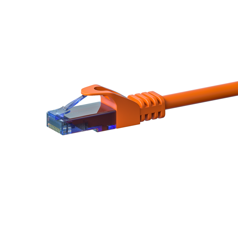 UTP CAT6a patchkabel 0,15m oranje - 100% koper