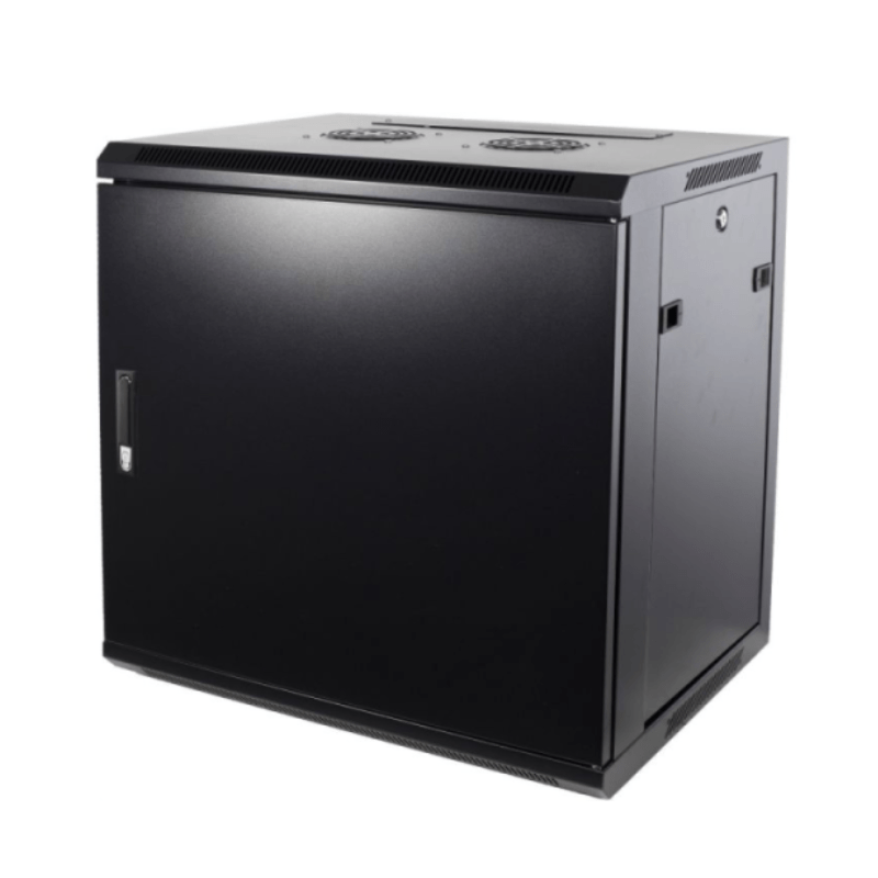 9U wandkast met metalen deur 600x600x500mm (BxDxH)