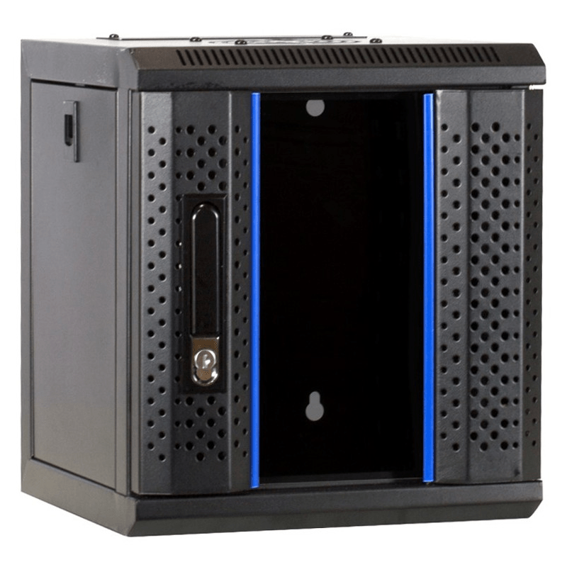 10 inch 6U serverkast met glazen deur 312x310x352mm (BxDxH)