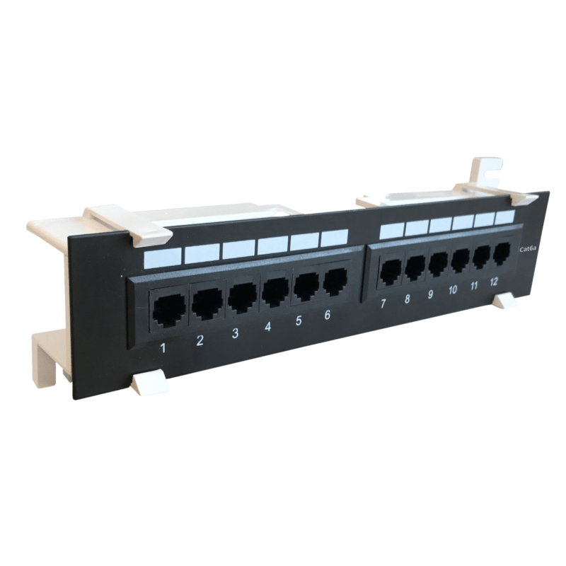 CAT6a UTP Wallmount Patchpaneel - 12 poorts